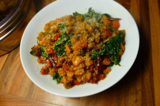 Sweet Potato and Red Pepper Thoran