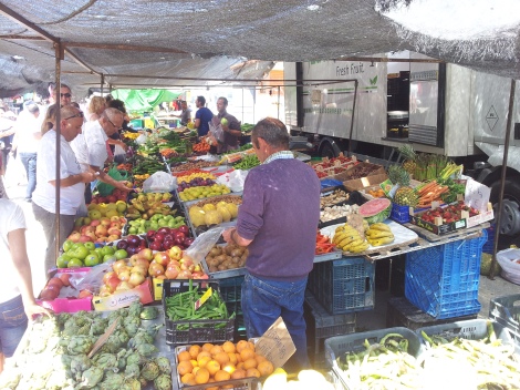 Puerto Mazarron market in full swing